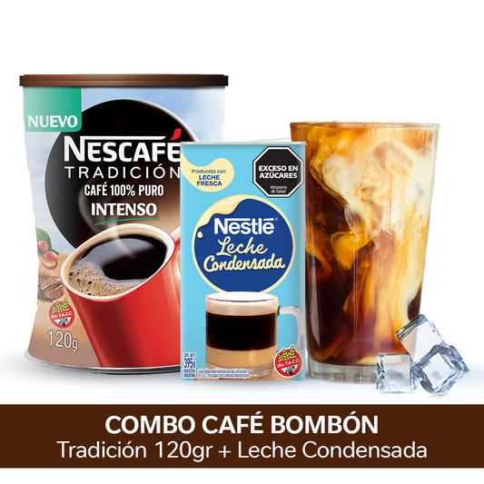 ¡Combo Bombón! Café Instantáneo NESCAFÉ® Tradición 120gr + Leche Condensada