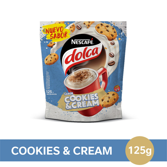 Café Instantáneo NESCAFÉ® Dolca® Mixes Cookies & Cream - Doypack x125gr