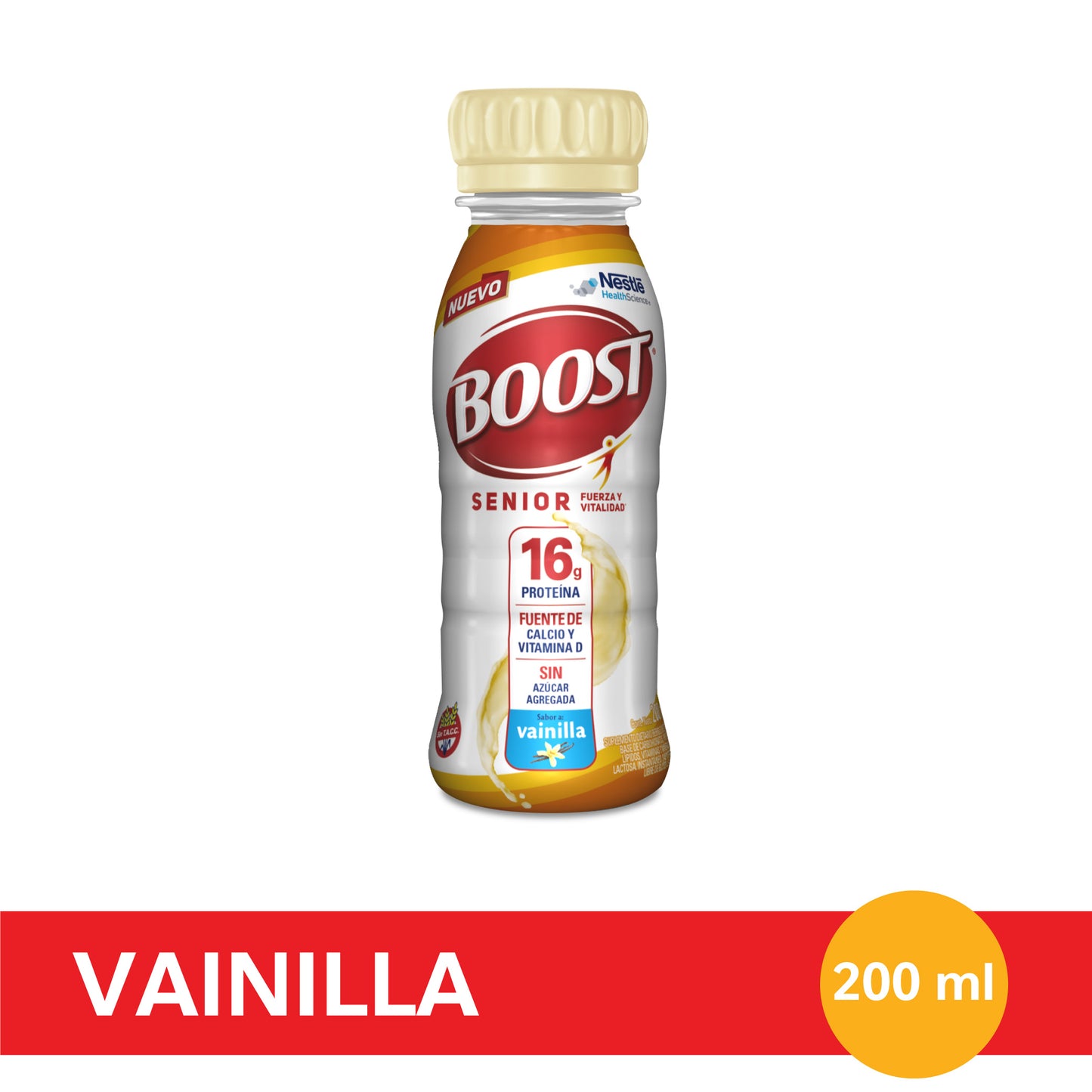Suplemento nutricional BOOST SENIOR Vainilla - Botellita x 200 ml
