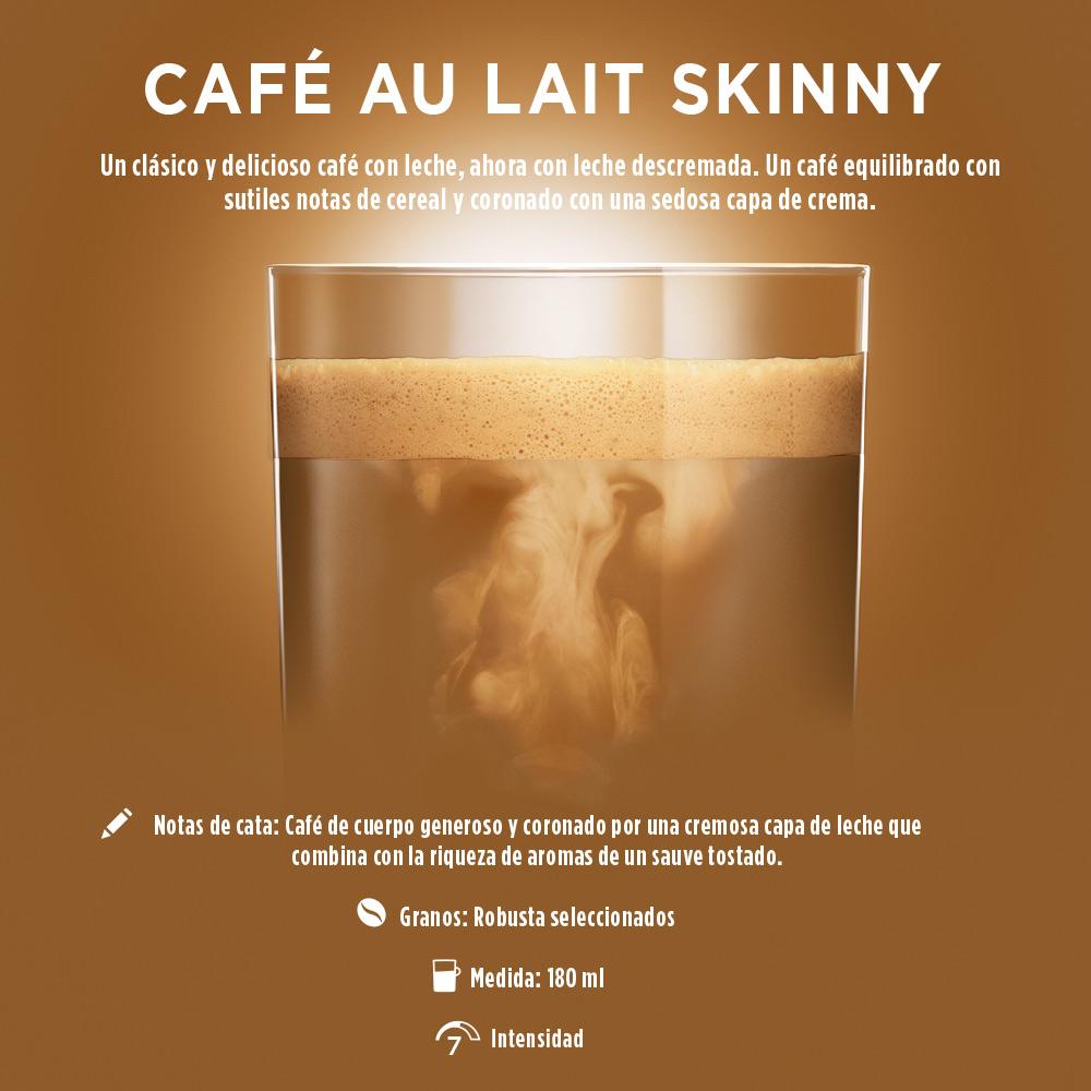 Cápsulas de Café NESCAFÉ® Dolce Gusto® Descremada Au Lait Skinny - x 16 Cápsulas