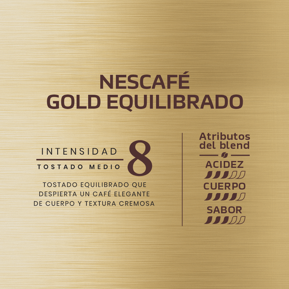 Café Tostado y Molido  NESCAFÉ® Gold Equilibrado - Softpack x 250gr