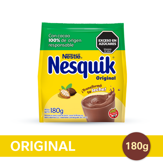 Nesquik® Original Chocolate en Polvo - Softpack x 180gr