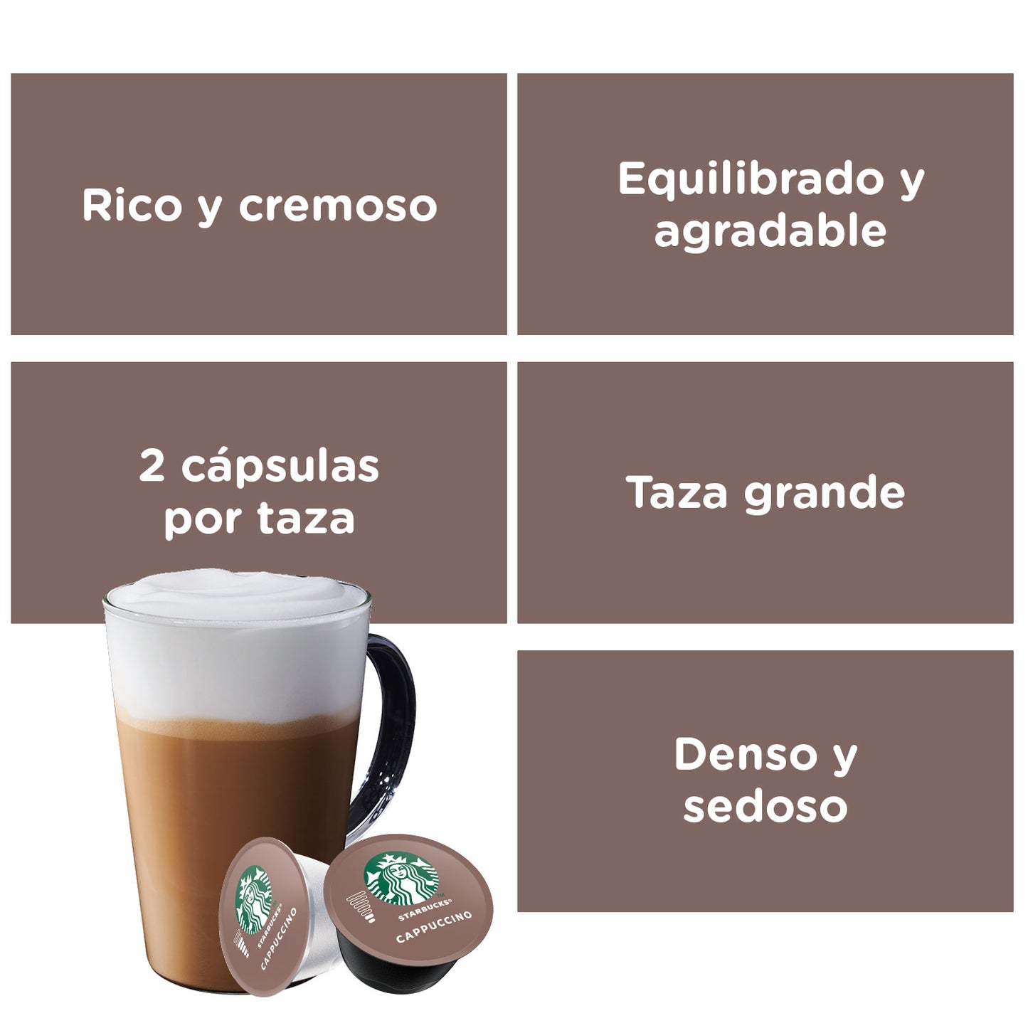 Cápsulas de Café STARBUCKS® By Dolce Gusto® Cappuccino x 12 Cápsulas