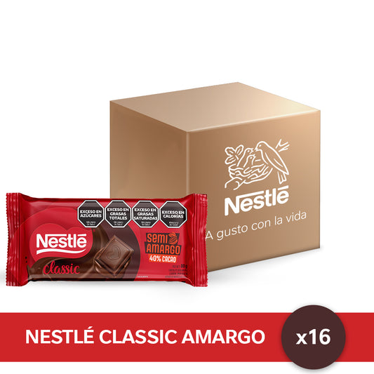 Chocolate Amargo Nestlé Classic® - 16 unidades x 80gr